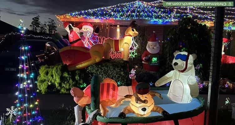 Christmas Light display at 5 Cullen Street, Warragul