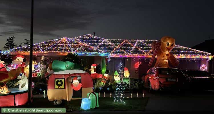 Christmas Light display at 5 Cullen Street, Warragul