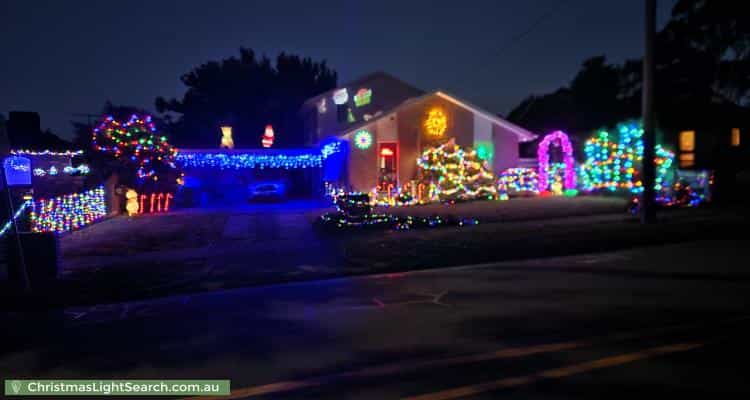 Christmas Light display at 5 Stuart Street, Bayswater North