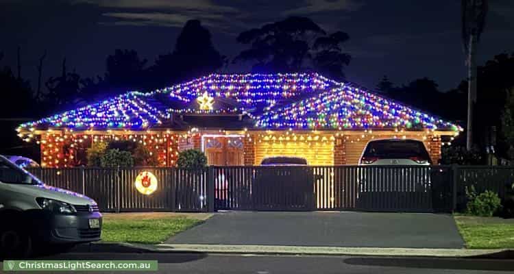 Christmas Light display at 69 Pretoria Parade, Hornsby