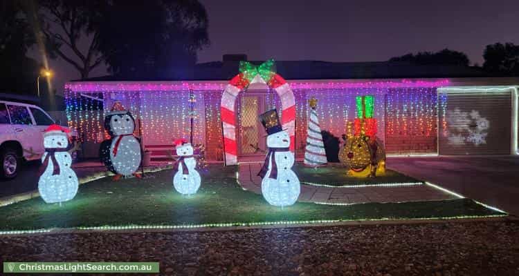 Christmas Light display at 4 Mcvann Avenue, Paralowie