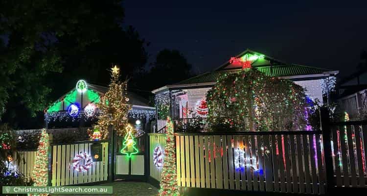 Christmas Light display at 67 Canora Street, Blackburn South