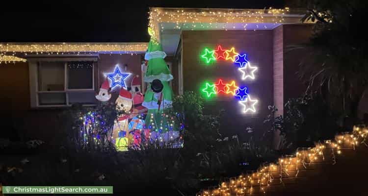 Christmas Light display at 28 Isabella Street, Moorabbin