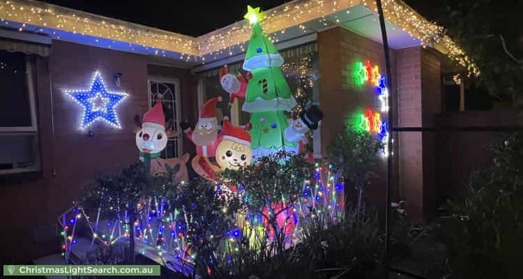 Christmas Light display at 28 Isabella Street, Moorabbin