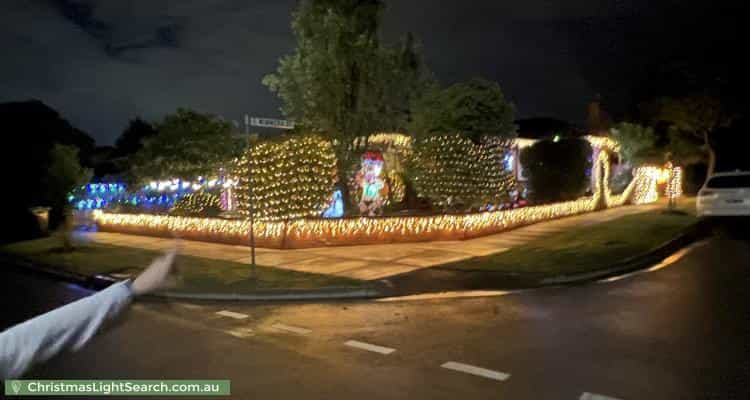 Christmas Light display at 28 Isabella Street, Moorabbin