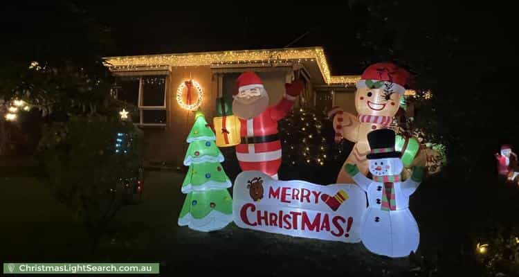 Christmas Light display at 28 Isabella Street, Moorabbin