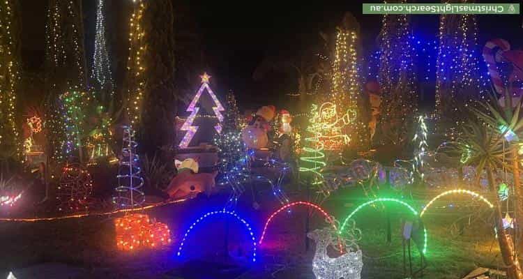 Christmas Light display at  Lilac Court, Frankston South