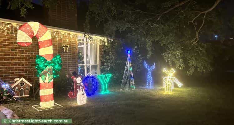 Christmas Light display at  Glenard Drive, Eaglemont