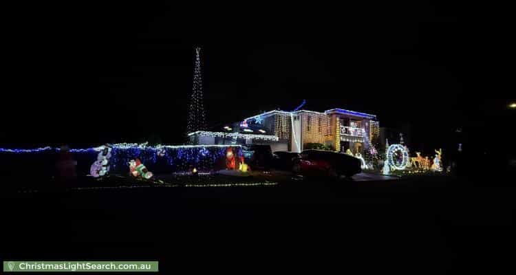 Christmas Light display at 17 Brunner Court, Kellyville