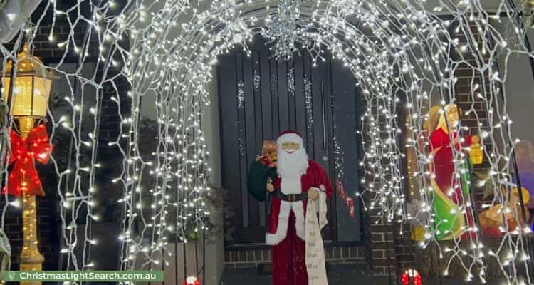 Christmas Light display at 63 Orange Street, Bentleigh East