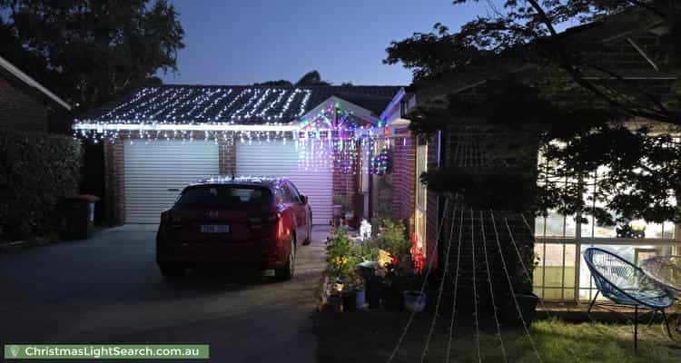 Christmas Light display at 14 Starritt Place, MacArthur