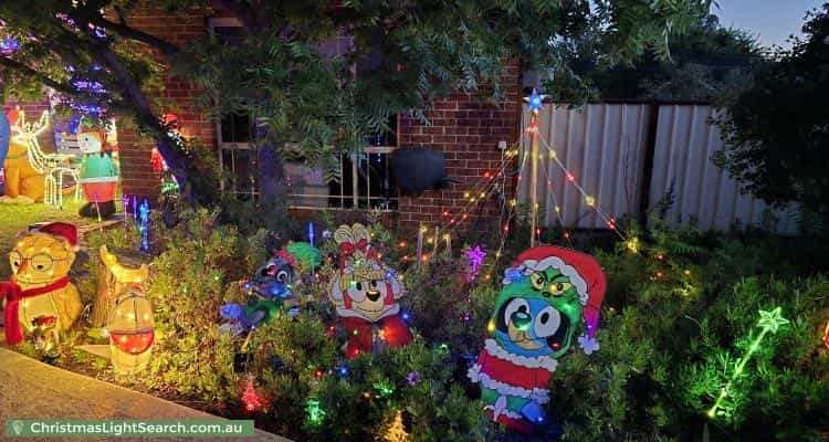 Christmas Light display at 14 Starritt Place, MacArthur