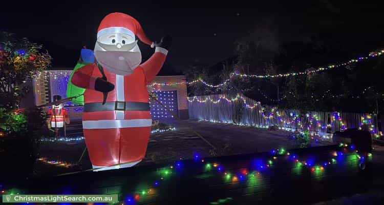 Christmas Light display at 21 Delmore Crescent, Glen Waverley