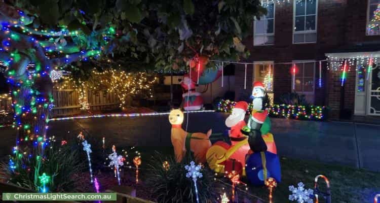 Christmas Light display at 23 Buckingham Drive, Rowville