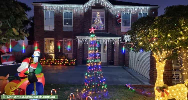 Christmas Light display at 23 Buckingham Drive, Rowville