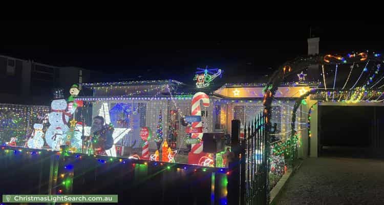 Christmas Light display at 9 Kinnaird Avenue, Richmond
