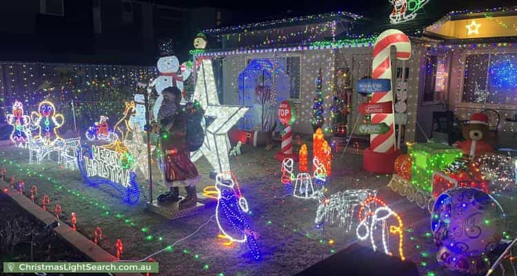 Christmas Light display at 9 Kinnaird Avenue, Richmond