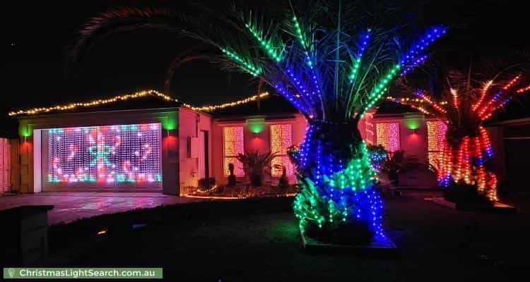 Christmas Light display at 9 Hillrise Close, Narre Warren South