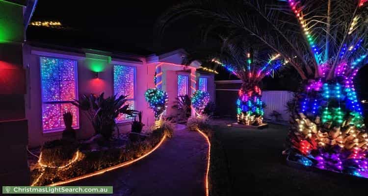 Christmas Light display at 9 Hillrise Close, Narre Warren South