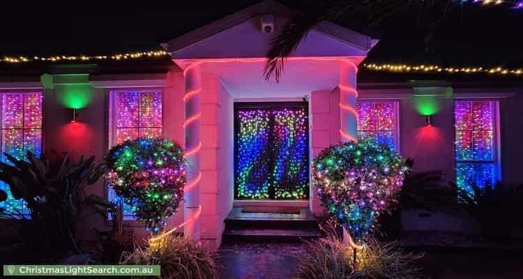 Christmas Light display at 9 Hillrise Close, Narre Warren South