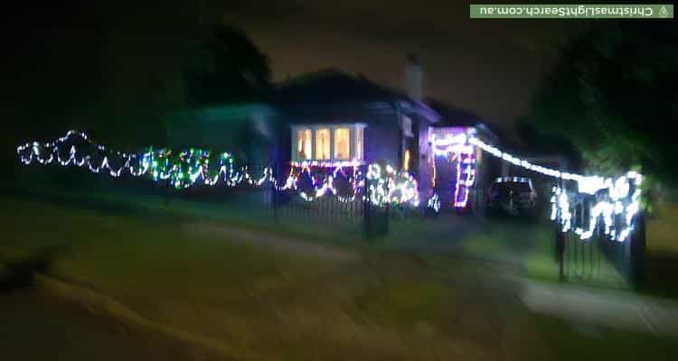 Christmas Light display at 63 Boyle Street, Balgowlah