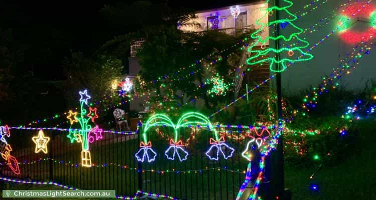 Christmas Light display at 1 Hilltop Avenue, Padstow Heights