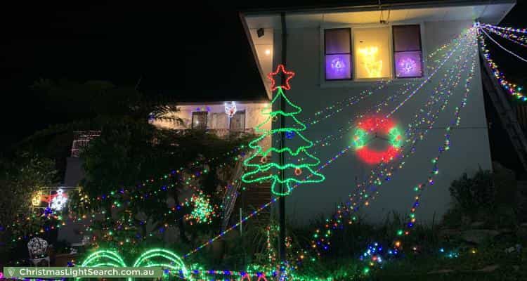 Christmas Light display at 1 Hilltop Avenue, Padstow Heights