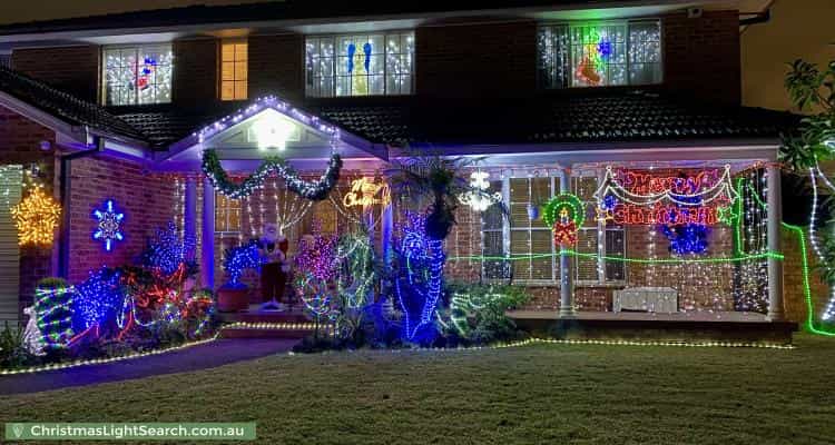 Christmas Light display at  Madrers Avenue, Kogarah