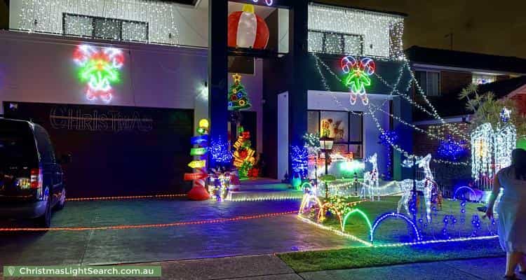 Christmas Light display at  Madrers Avenue, Kogarah