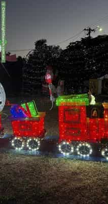 Christmas Light display at 12A Erica Avenue, Mount Claremont