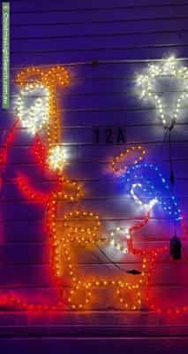 Christmas Light display at 12A Erica Avenue, Mount Claremont
