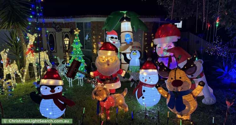 Christmas Light display at 47 Morrie Crescent, Blackburn North