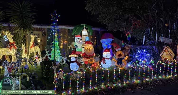 Christmas Light display at 47 Morrie Crescent, Blackburn North