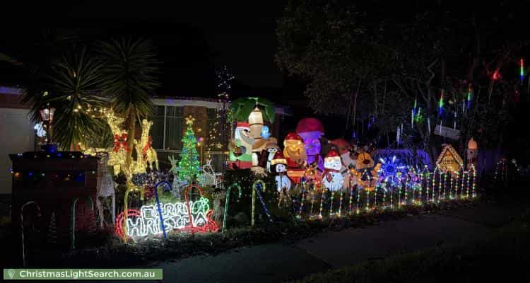 Christmas Light display at 47 Morrie Crescent, Blackburn North