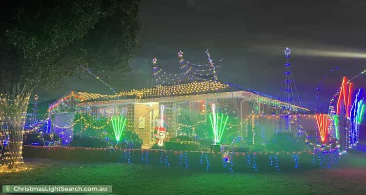 Christmas Light display at 2 Hammond Place, Roxburgh Park