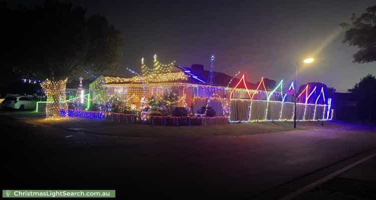 Christmas Light display at 2 Hammond Place, Roxburgh Park