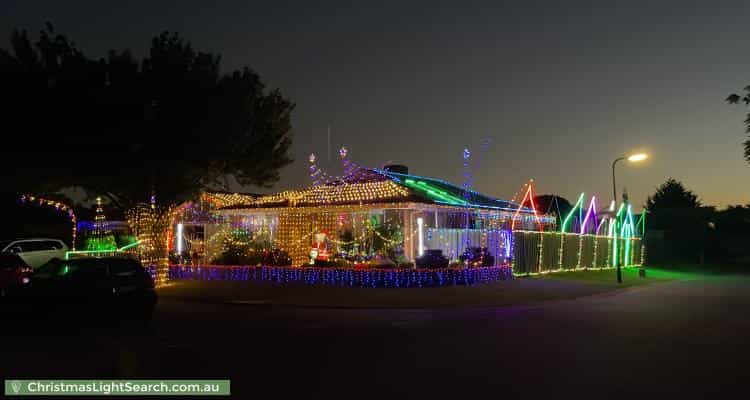 Christmas Light display at 2 Hammond Place, Roxburgh Park
