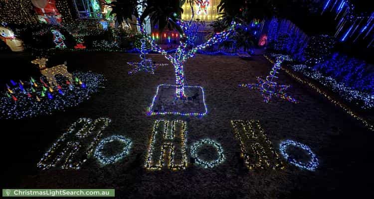 Christmas Light display at 55 Broadhurst Avenue, Reservoir