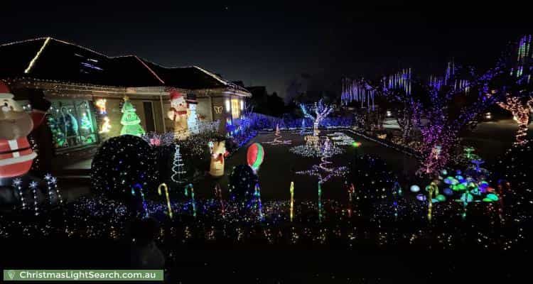 Christmas Light display at 55 Broadhurst Avenue, Reservoir