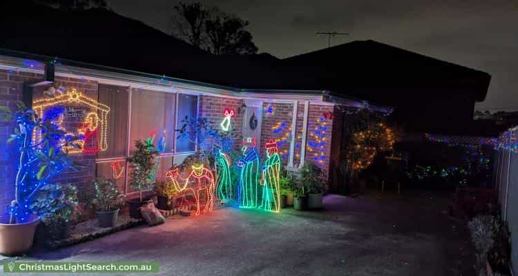 Christmas Light display at 54A Graham Street, Auburn