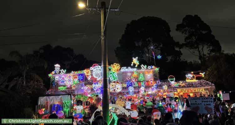 Christmas Light display at 11 Rawdon Court, Boronia