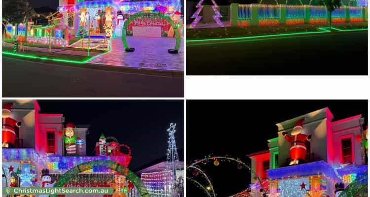 Christmas Light display at 77 Wilhelm Parade, Catherine Field