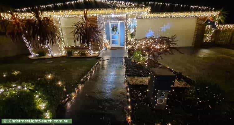 Christmas Light display at 3 Heathland Avenue, Warragul