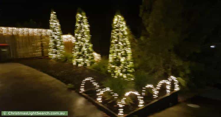 Christmas Light display at 3 Heathland Avenue, Warragul