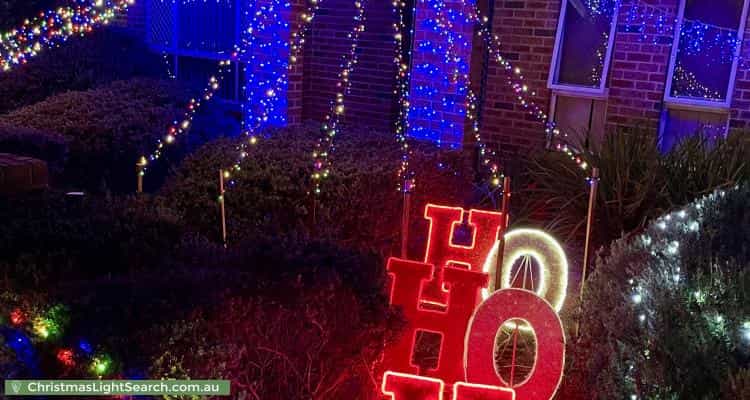 Christmas Light display at 5 Jenolan Street, Harrison
