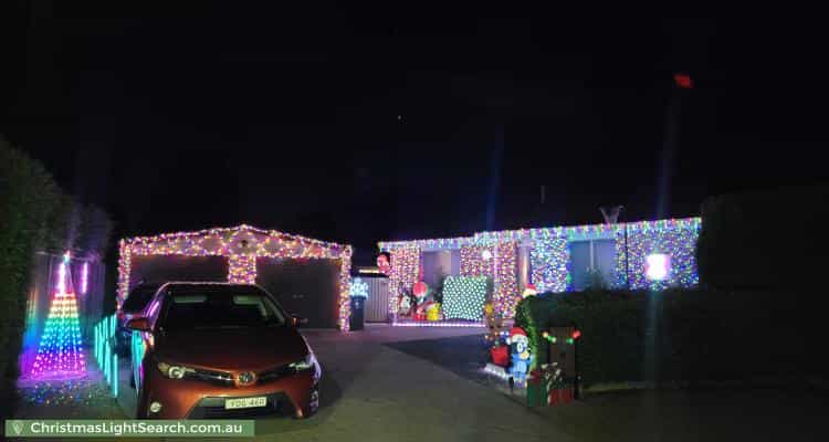 Christmas Light display at 8 Zeitz Court, Banks