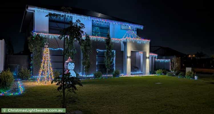 Christmas Light display at 33 Lancaster Drive, North Haven