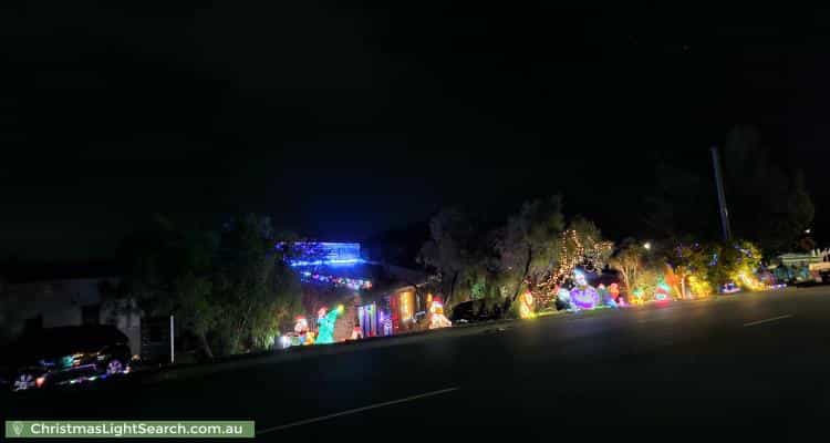 Christmas Light display at 50 Penna Road, Midway Point