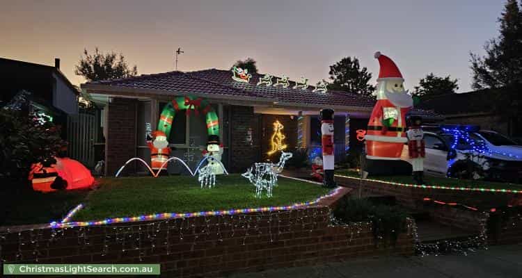 Christmas Light display at 6 Gattinara Drive, Frankston