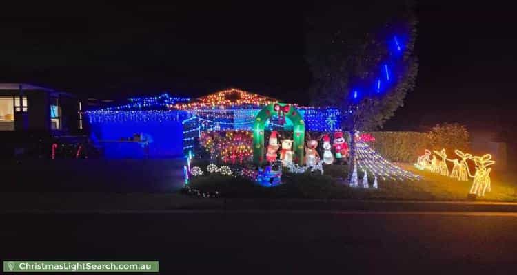 Christmas Light display at 5 Flint Street, Googong